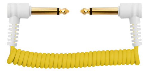 Myvolts Cable Patch Mono 6.35mm Ángulo Pedal 10 A 25cm