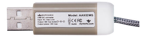 Myvolts Ripcord 19v Usb Adaptador Akai Mpc One, Akai Force