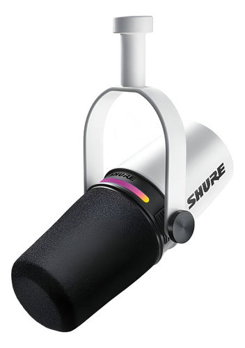 Shure MV7+ Micrófono Podcast USB/XLR - Blanco