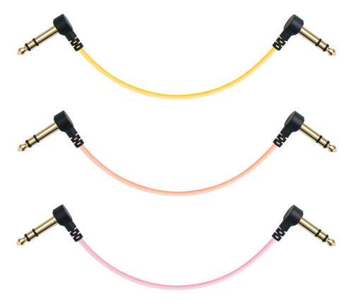 Myvolts Candycord Pack 3 Cables Patch Trs Pedales 10cm