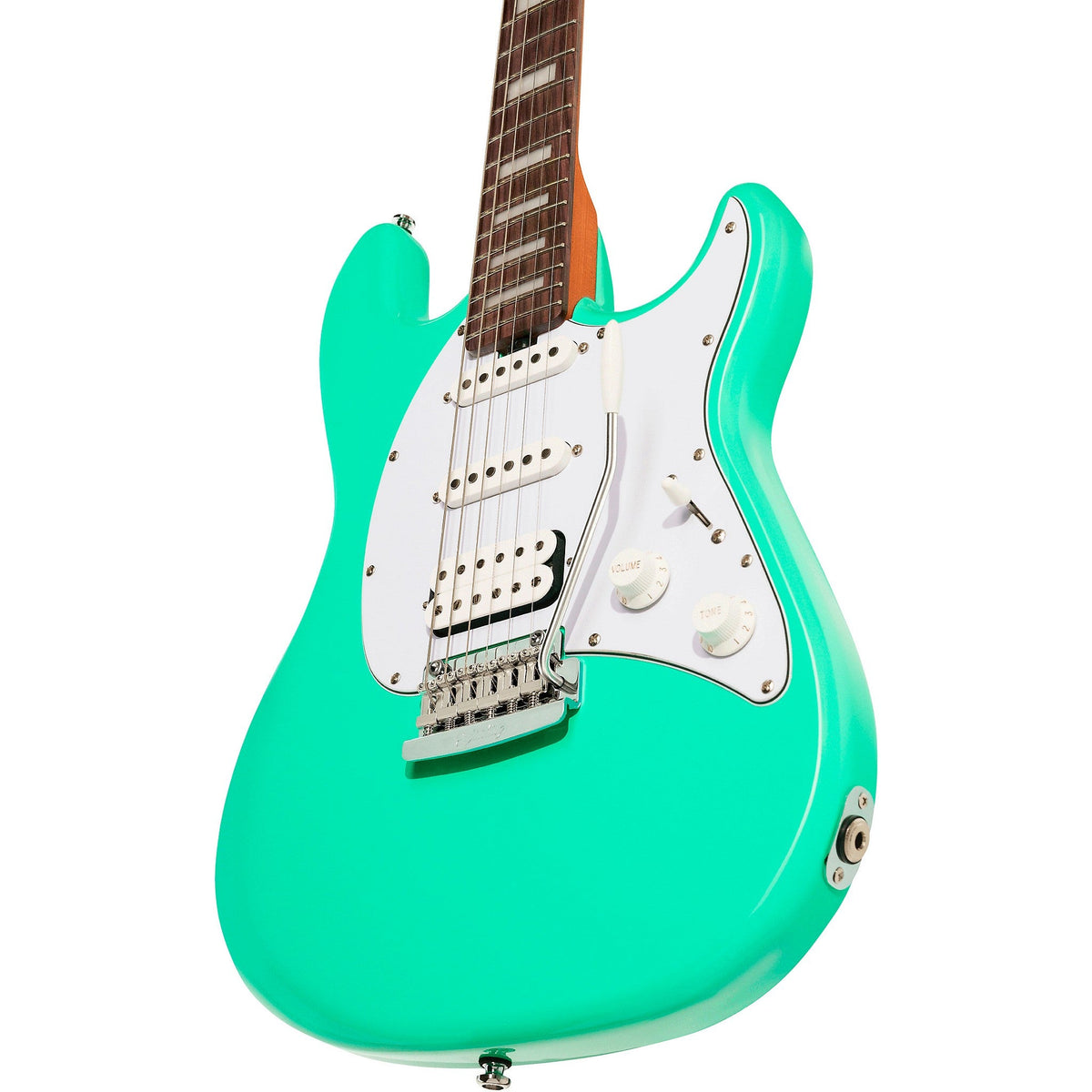 Sterling by Music Man Cutlass CT50 Plus Seafoam Green controles
