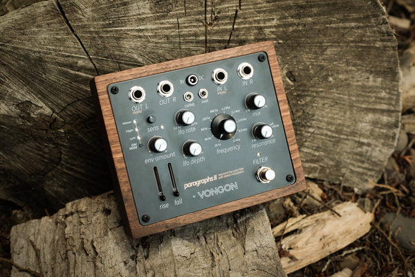 Pedal VONGON Paragraphs II, filtro pasa bajos estéreo