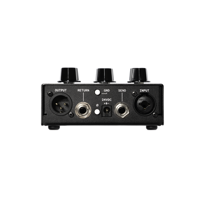Franklin Audio RA-100 - Vista trasera, conectores XLR y TRS