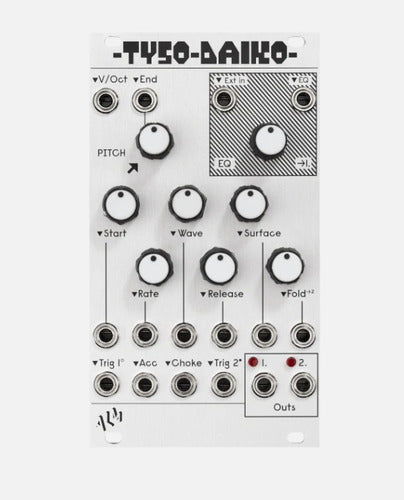 Alm Busy Circuits Tyso Daiko Wave Table Drum Módulo Eurorack