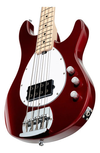 Sterling By Music Man Sb4 Bajo Eléctrico Candy Apple Red