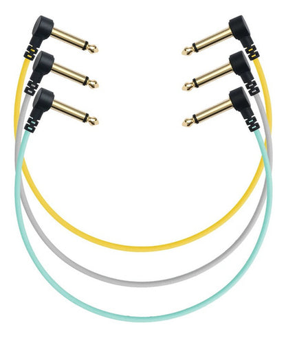 Myvolts Candycords Acppsl18 Cable Patch Pedal 18cm 3 Pack