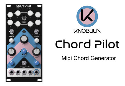 Knobula Chord Pilot Midi Chord Explorer Módulo Eurorack