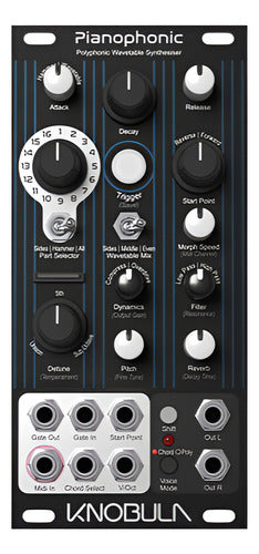 Knobula Pianophonic Oscilador Módulo Eurorack