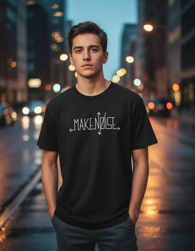 Polera Oficial Make Noise - Logo Edición Clásica Negro Logo Classic