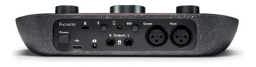Interfaz De Audio Focusrite Vocaster Two Negra Negro