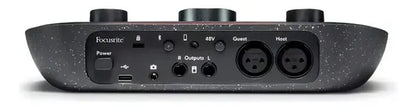 Interfaz De Audio Focusrite Vocaster Two Negra Negro