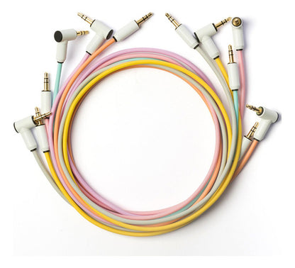 Myvolts 6 Pack Candycords, Cables Patch 3.5mm, 70cm