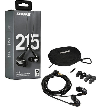 Shure Se215 Audífonos Monitoreo In-ear Color Negro Black