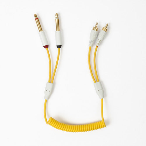 Myvolts Cable Candycord Rca A 2x Plug 6.35mm Mono Espiral