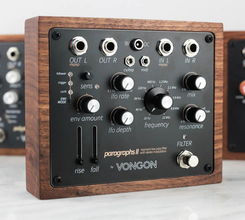 Vongon Paragraphs 2 Pedal Lpf Resonante Moduladores Estéreo