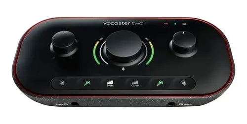Interfaz De Audio Focusrite Vocaster Two Negra Negro