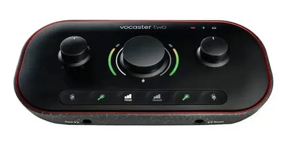 Interfaz De Audio Focusrite Vocaster Two Negra Negro