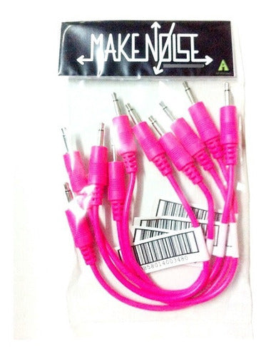 Make Noise Cables Patch Modular Hot Pink 5 Pack 15 Cm