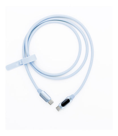 Myvolts Cable Usb-c A Usb-c Con Pantalla Lcd - 1m, 100w Goma