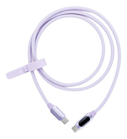 Myvolts Cable Usb-c A Usb-c Con Pantalla Lcd - 1m, 100w Goma