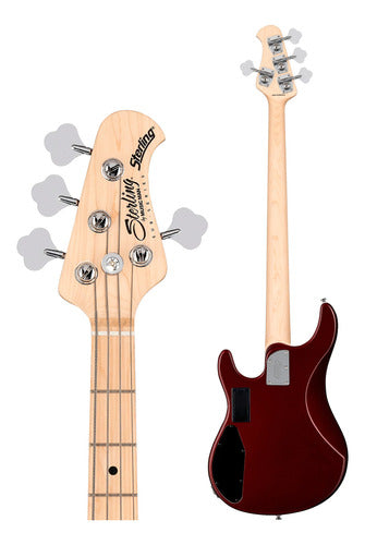 Sterling By Music Man Sb4 Bajo Eléctrico Candy Apple Red