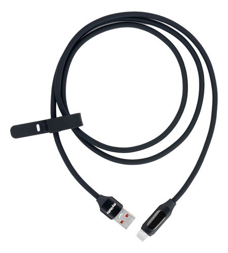 Cable Myvolts Usb-a A Usb-c 60w 1m, Pantalla Lcd, Goma Suave