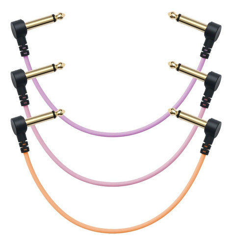 Myvolts Candycords Acppsm10 Patch Pedal Cable 10 Cm 3-pack