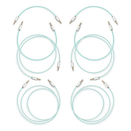 Myvolts Pack 8 Cables Patch Modular 15-80cm Verde Menta