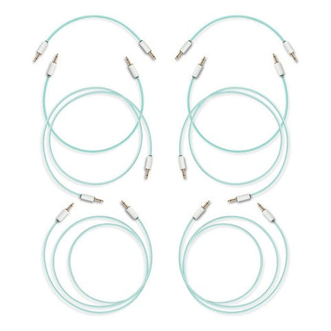 Myvolts Pack 8 Cables Patch Modular 15-80cm Verde Menta