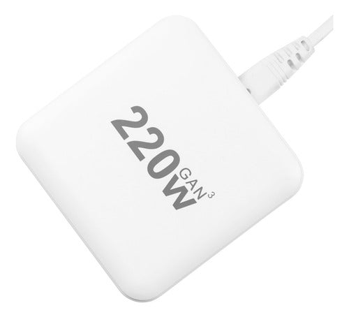 Powerhub Cargador 220w Myvolts Usb Carga Rápida Pd Qc