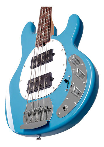 Sterling By Music Man Stingray Ray4hh Bajo Chopper Blue Diestro Chopper Blue Laqueado 4