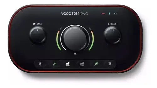 Interfaz De Audio Focusrite Vocaster Two Negra Negro