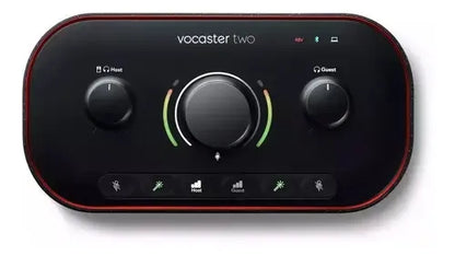 Interfaz De Audio Focusrite Vocaster Two Negra Negro