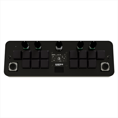 This Is Noise Gamma Mini Synth — vista frontal con panel de vidrio y controles
