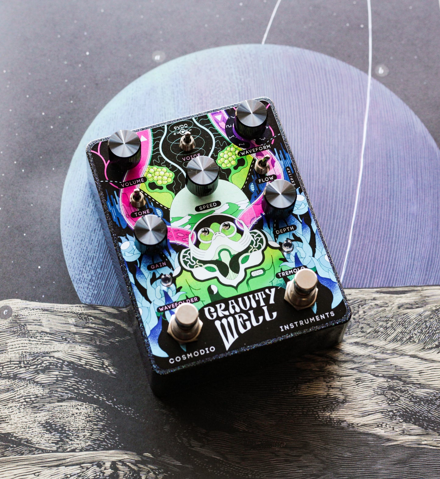 Cosmodio Gravity Well Pedal Analógico Tremolo Wavefolder