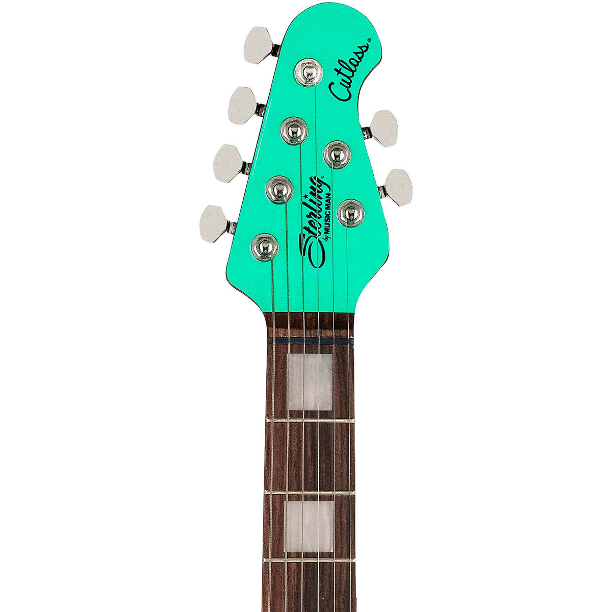 Sterling by Music Man Cutlass CT50 Plus Seafoam Green clavijero con clavijas de bloqueo