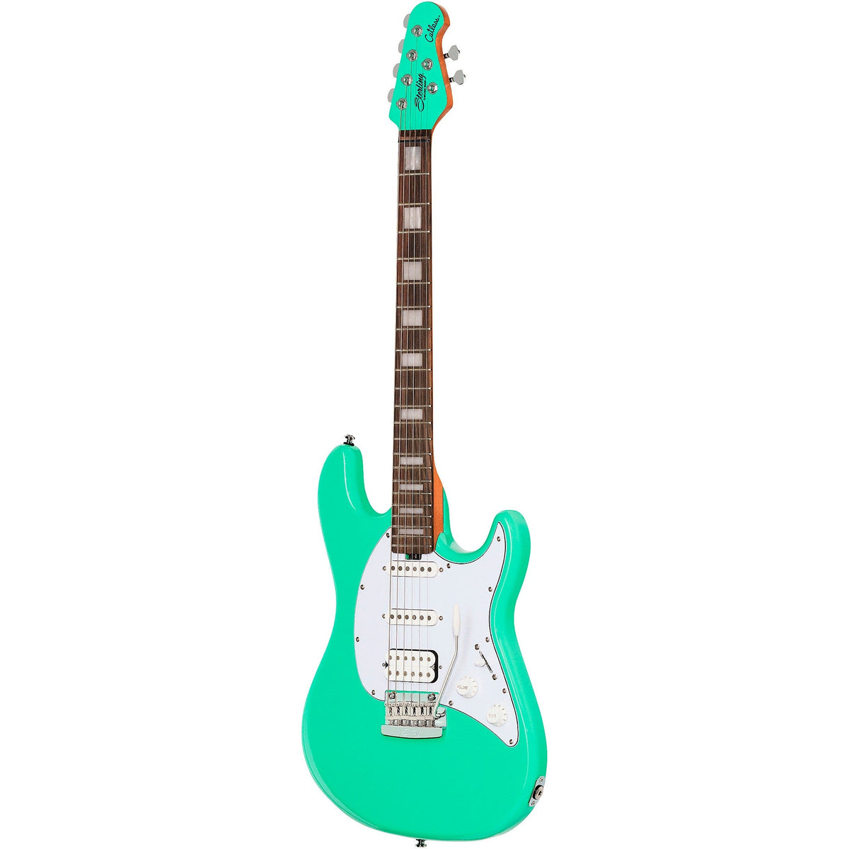 Sterling by Music Man Cutlass CT50 Plus Seafoam Green detalle de pastillas HSS