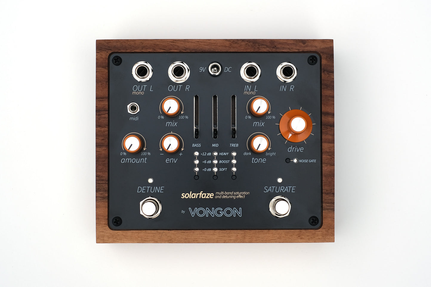 Vongon Solarfaze – Pedal Saturación multibanda y detune estéreo