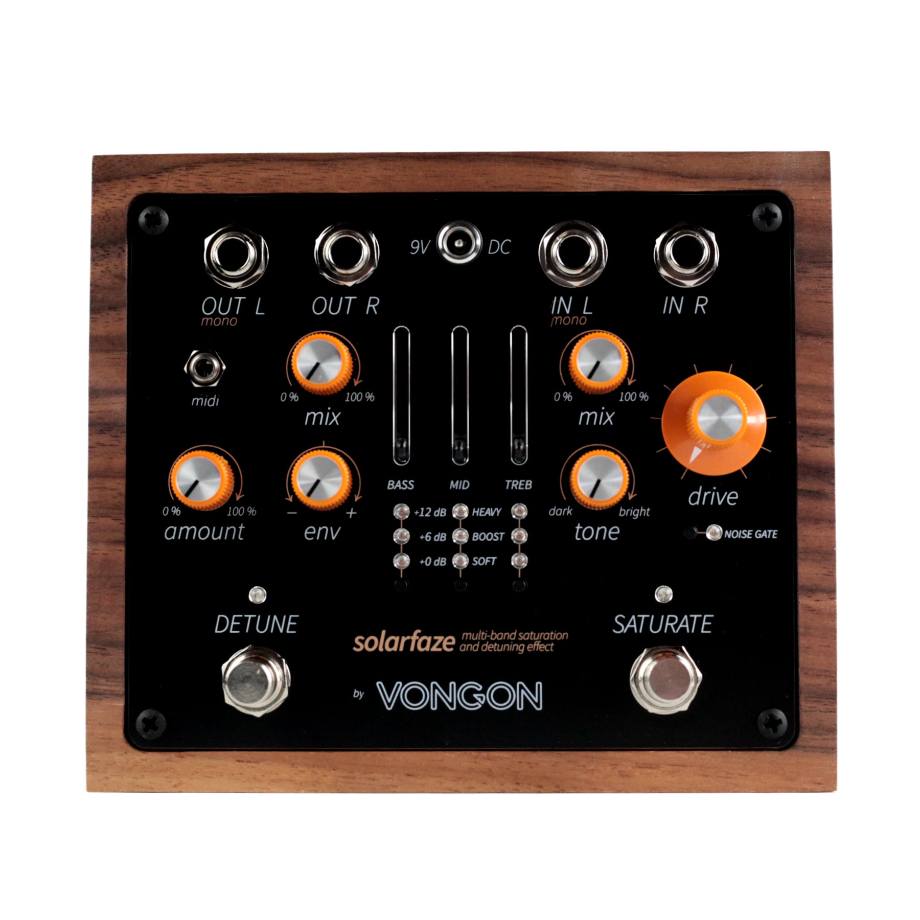 Vongon Solarfaze – Pedal Saturación multibanda y detune estéreo en