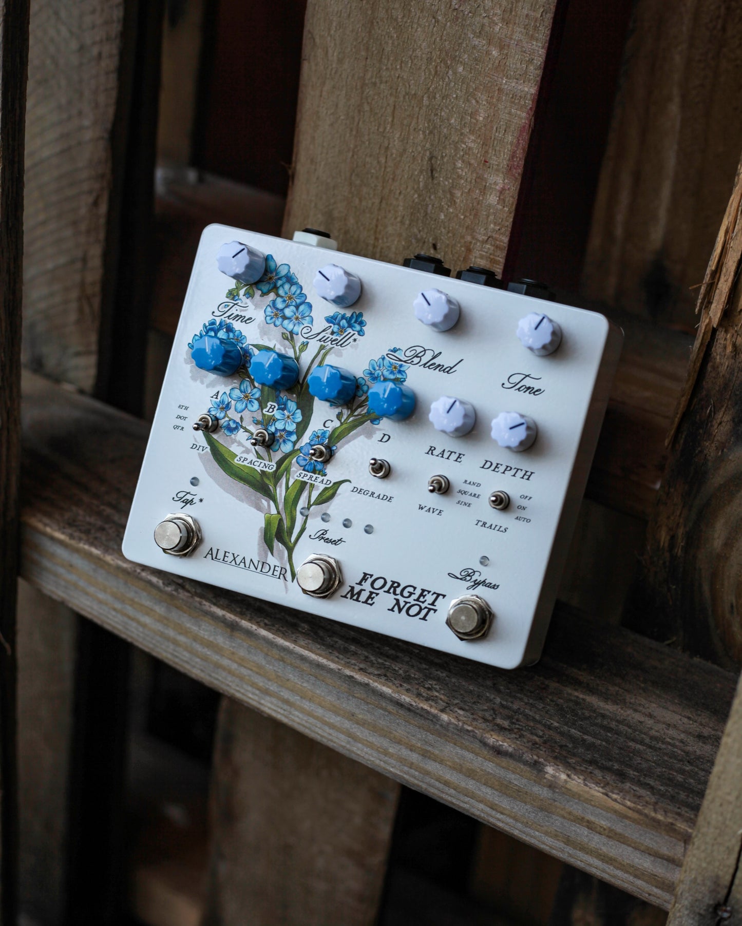 Alexander Pedals Forget Me Not detalle de controles