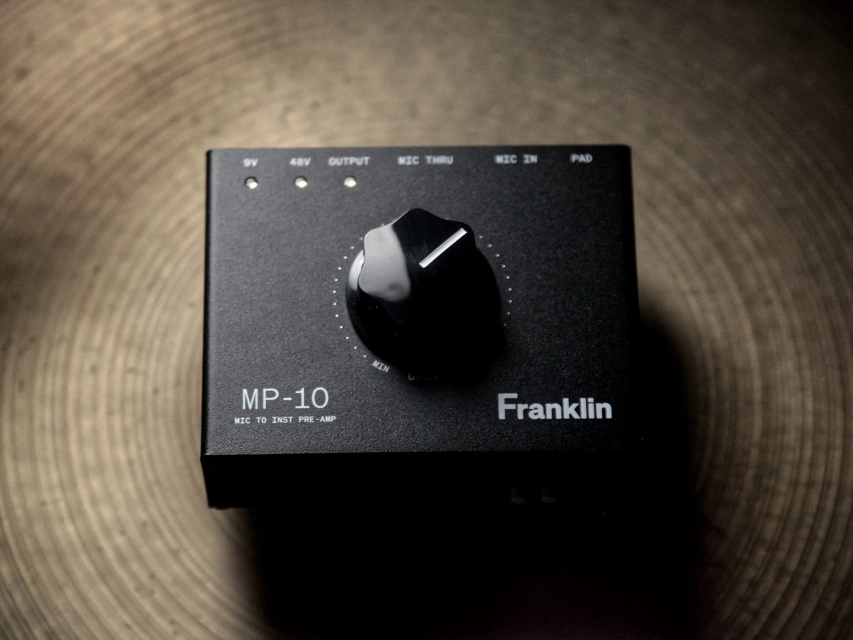 Franklin MP-10 sobre un platillo de batería