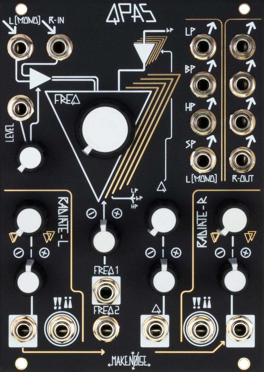 Panel del módulo Make Noise QPAS