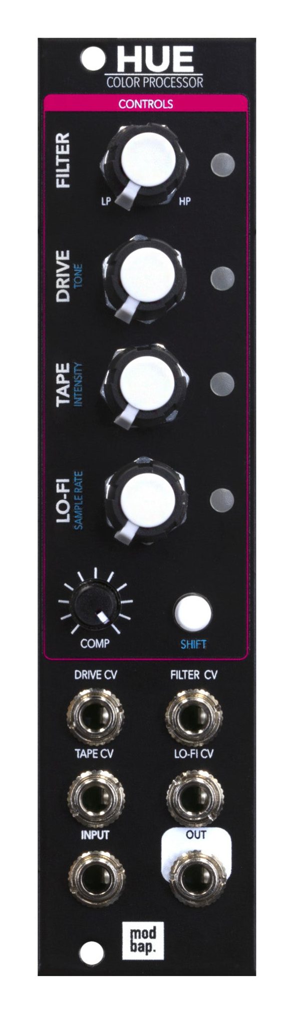 Módulo Eurorack Modbap HUE, procesador de color de 6 HP