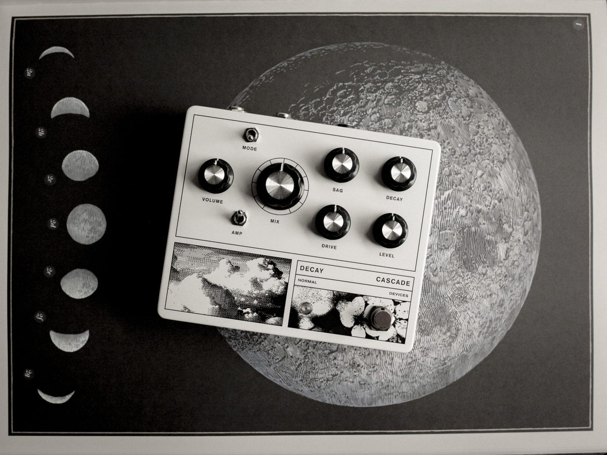 Pedal Decay Cascade sobre una lámina de la Luna y sus fases