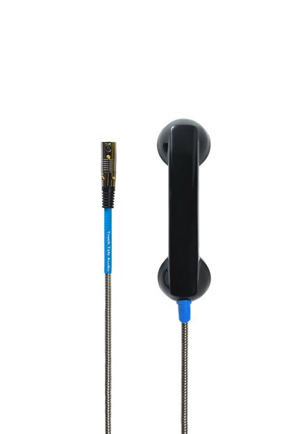 Trash Talk Audio Payphone Mic negro, vista lateral