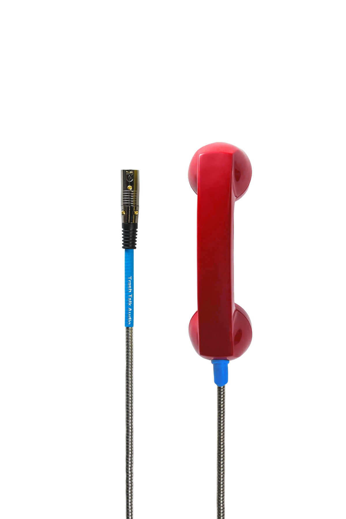 Trash Talk Audio Payphone Mic rojo, vista lateral